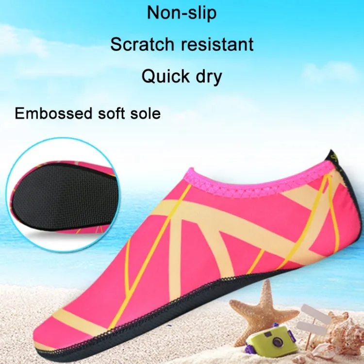 1 Pair Outdoor Snorkeling Non-Slip Soft Bottom Beach Diving Socks, Size: 28-29(Green Blue)