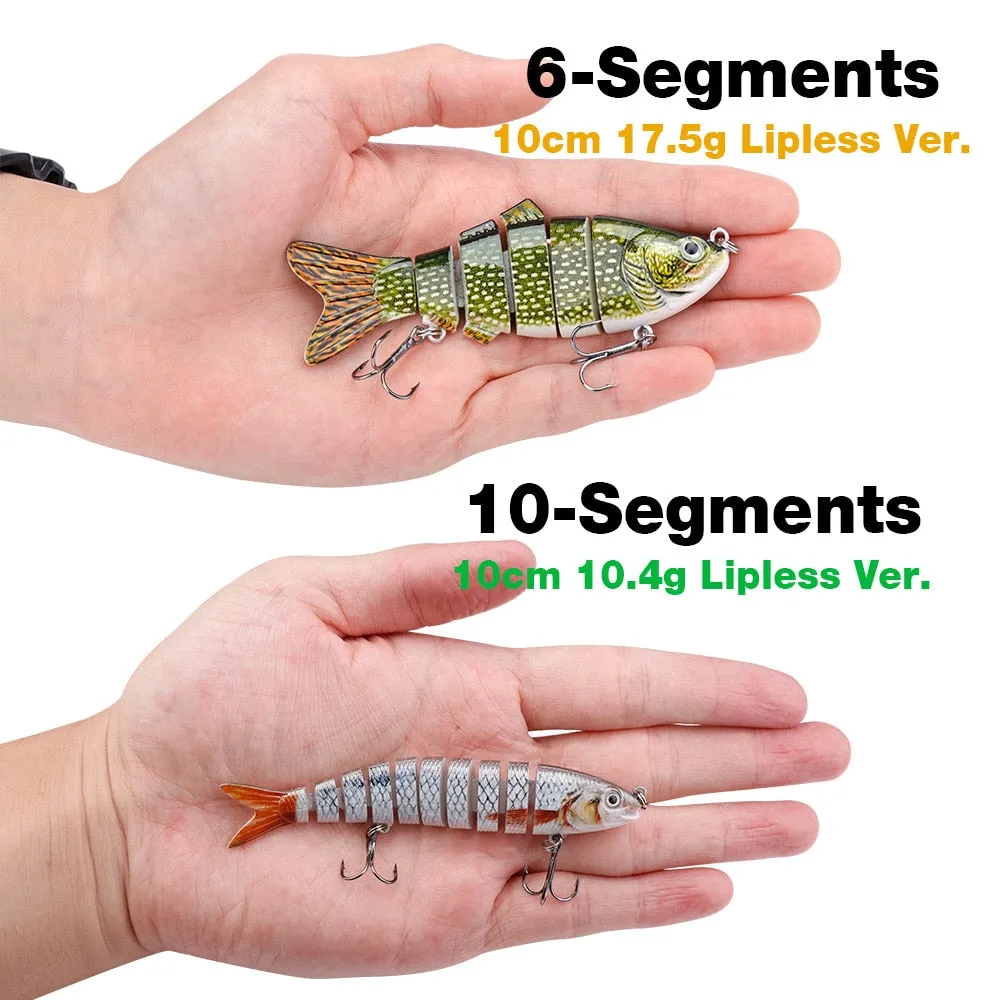 10cm/12.5cm Pike Wobblers for Fishing Artificial Bait Hard Multi Jointed Swimbait Crankbait Lifelike Fishing Lure Tackle