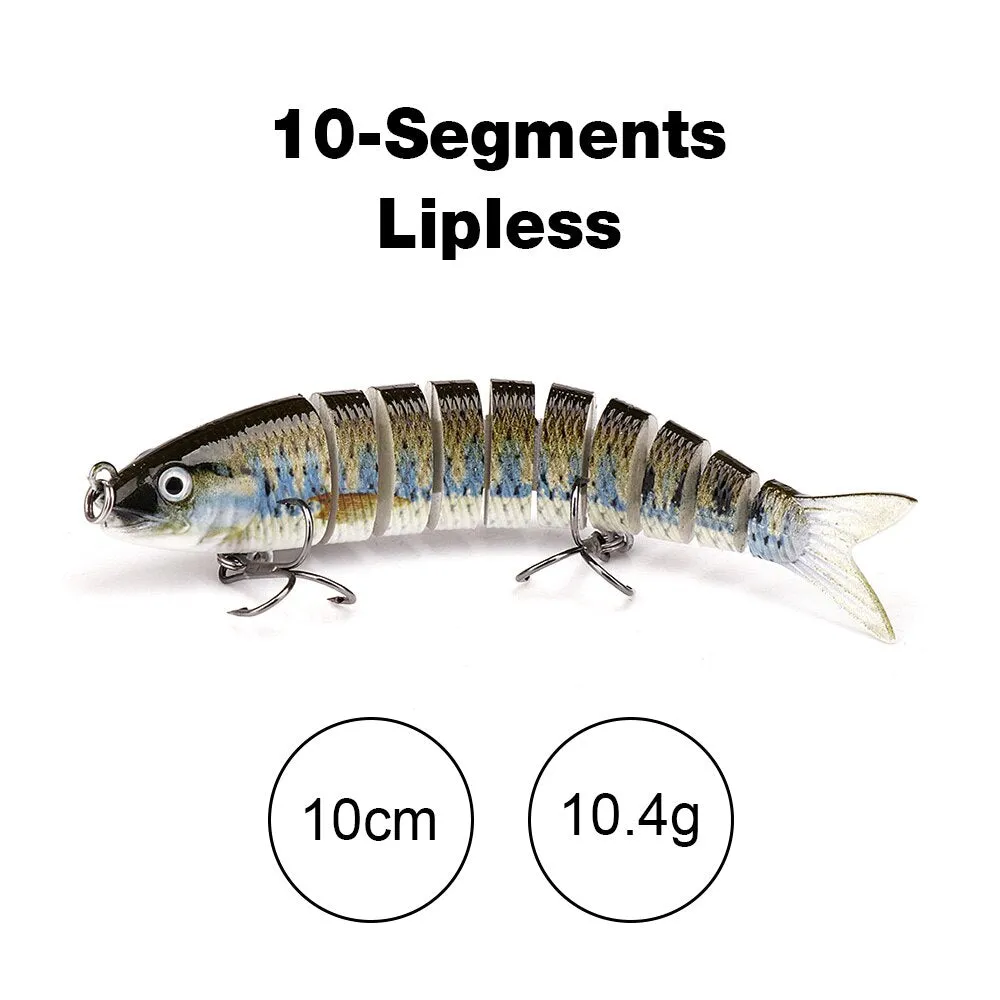 10cm/12.5cm Pike Wobblers for Fishing Artificial Bait Hard Multi Jointed Swimbait Crankbait Lifelike Fishing Lure Tackle