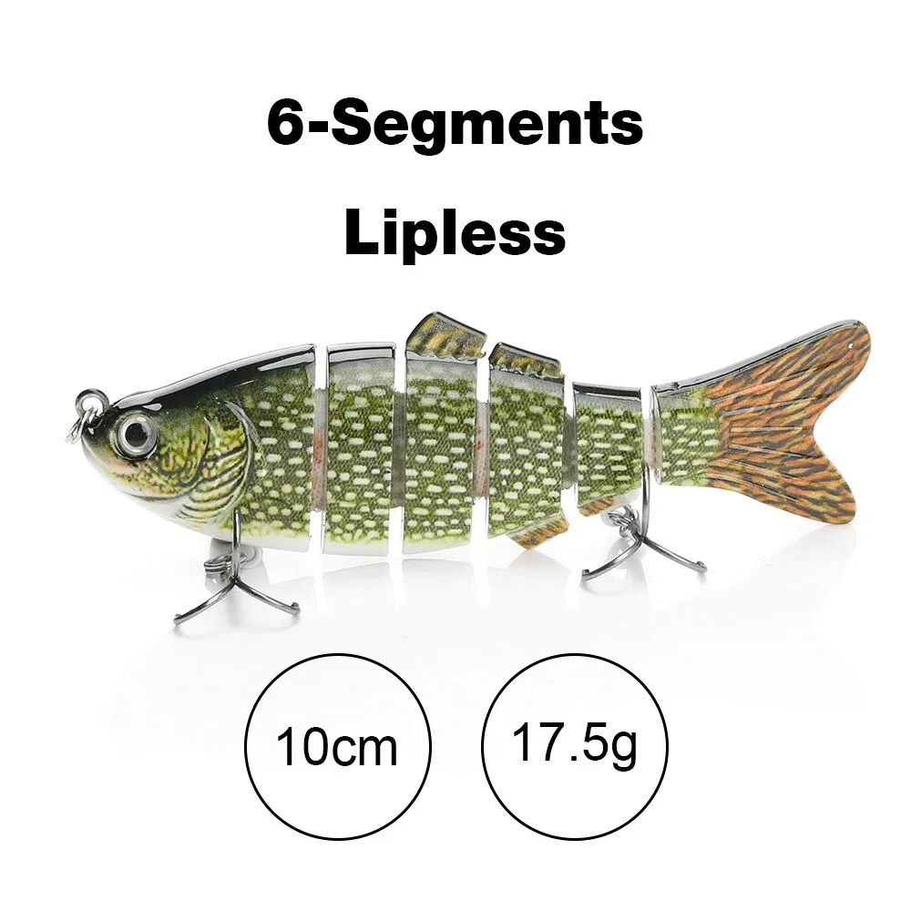 10cm/12.5cm Pike Wobblers for Fishing Artificial Bait Hard Multi Jointed Swimbait Crankbait Lifelike Fishing Lure Tackle