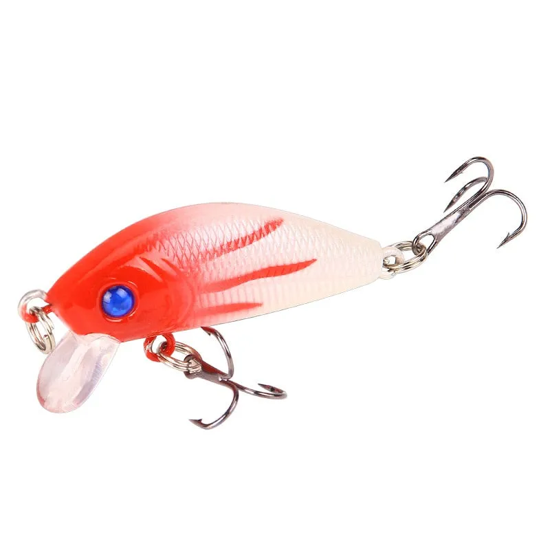 1PCS Minnow Fishing Lure 50mm4.2g  Topwater Hard Bait Wobbler Jig Bait Crankbait Carp Striped bass Pesca Fishing tackle SwimBait