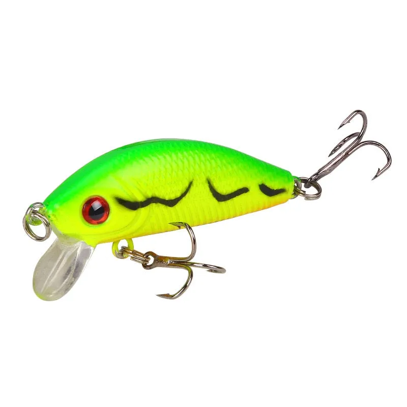 1PCS Minnow Fishing Lure 50mm4.2g  Topwater Hard Bait Wobbler Jig Bait Crankbait Carp Striped bass Pesca Fishing tackle SwimBait