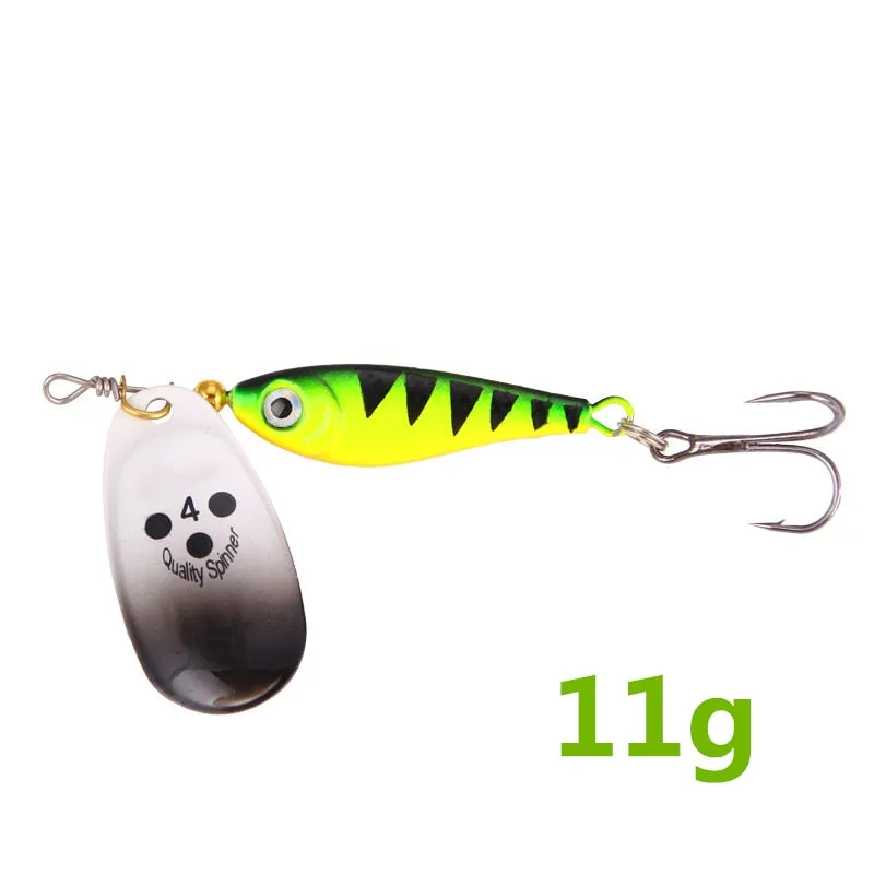 1PCS Rotating Metal Spinner Fishing Lure Hard Bait11g15g20g Artificial Bait Wobblers Fishing Bait Carp Bass Pike Fishing Tackle