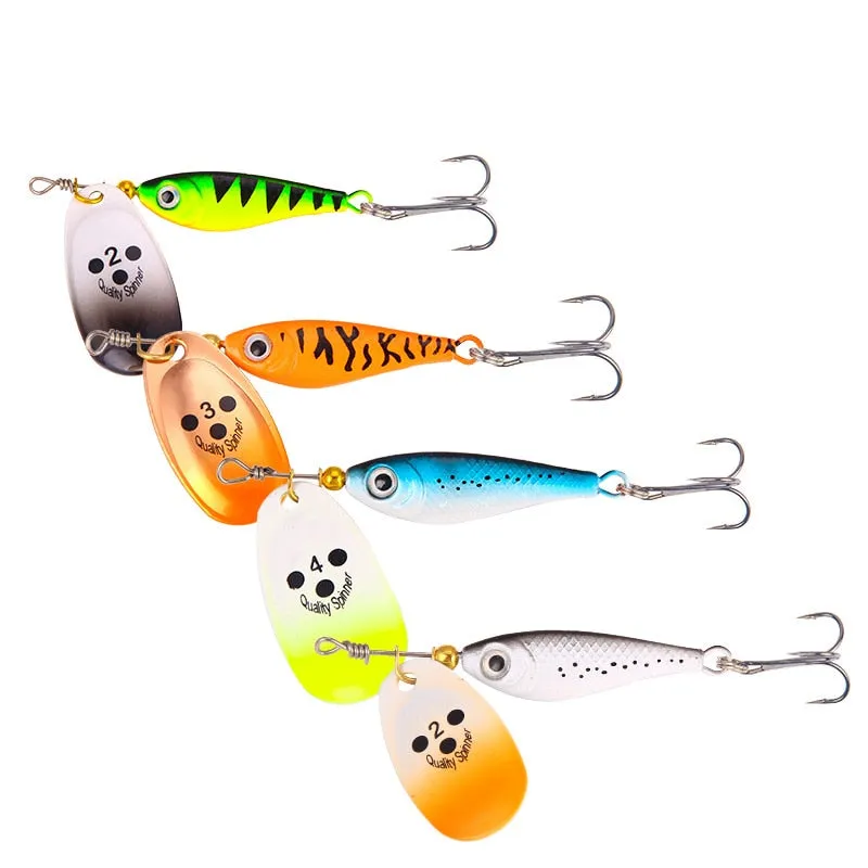 1PCS Rotating Metal Spinner Fishing Lure Hard Bait11g15g20g Artificial Bait Wobblers Fishing Bait Carp Bass Pike Fishing Tackle