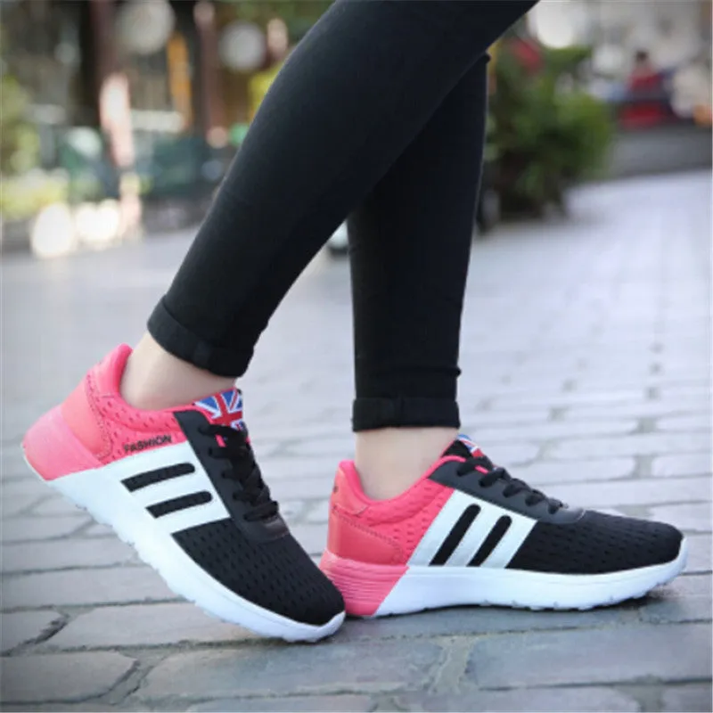 2016 New style Running shoes women sneakers sports shoes Popular flower trainers shoes light sneakers for women Running