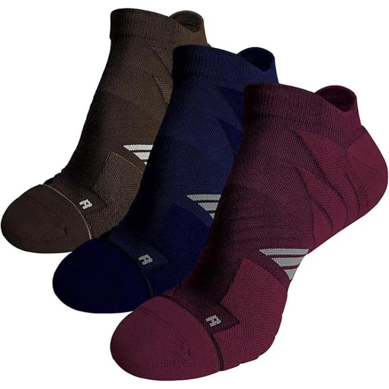 3-Pack Anti-Blister Running Socks - No Show and Comfortable