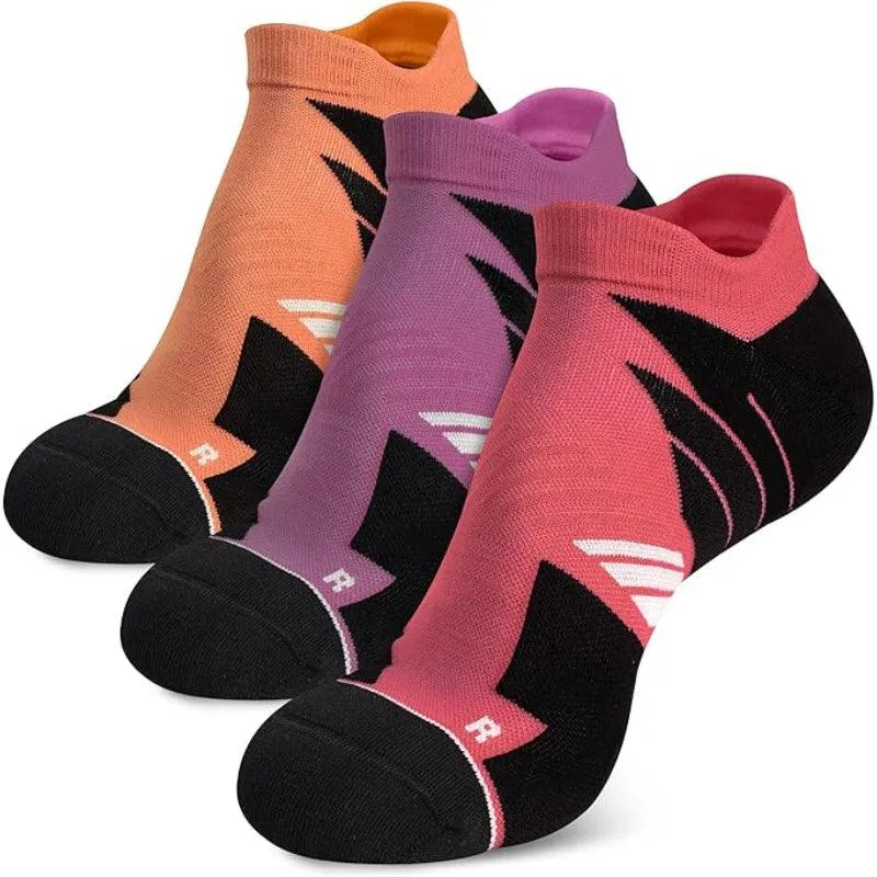 3-Pack Anti-Blister Running Socks - No Show and Comfortable