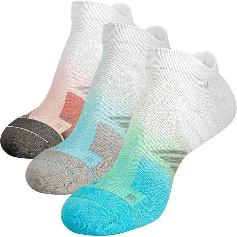 3-Pack Anti-Blister Running Socks - No Show and Comfortable