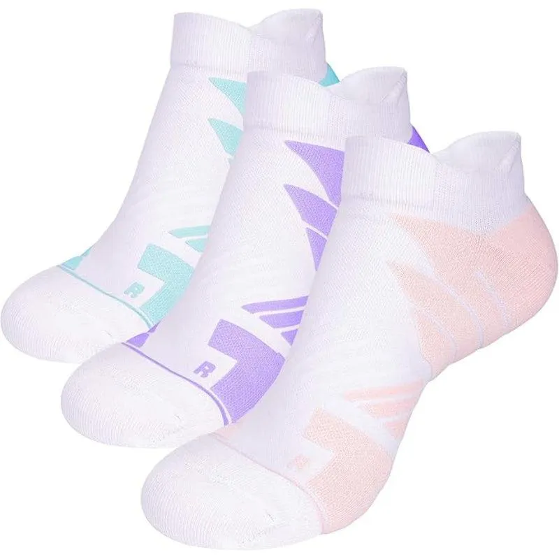 3-Pack Anti-Blister Running Socks - No Show and Comfortable