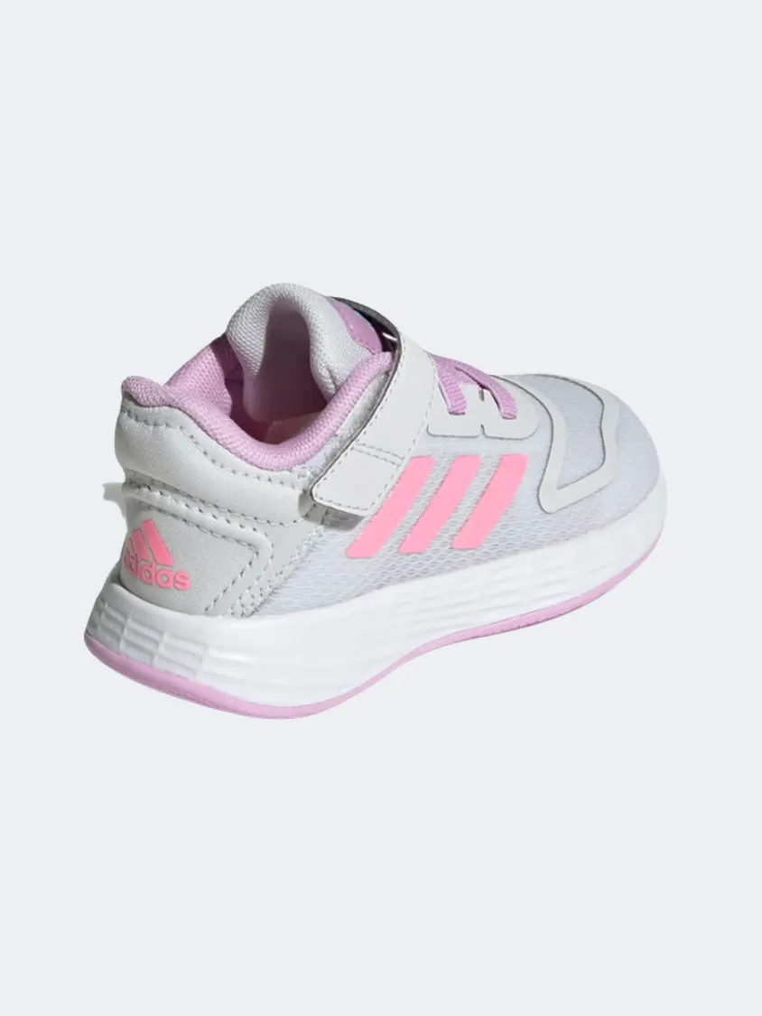 Adidas Duramo 10 Infant-Girls Running Shoes Grey/Pink/Purple