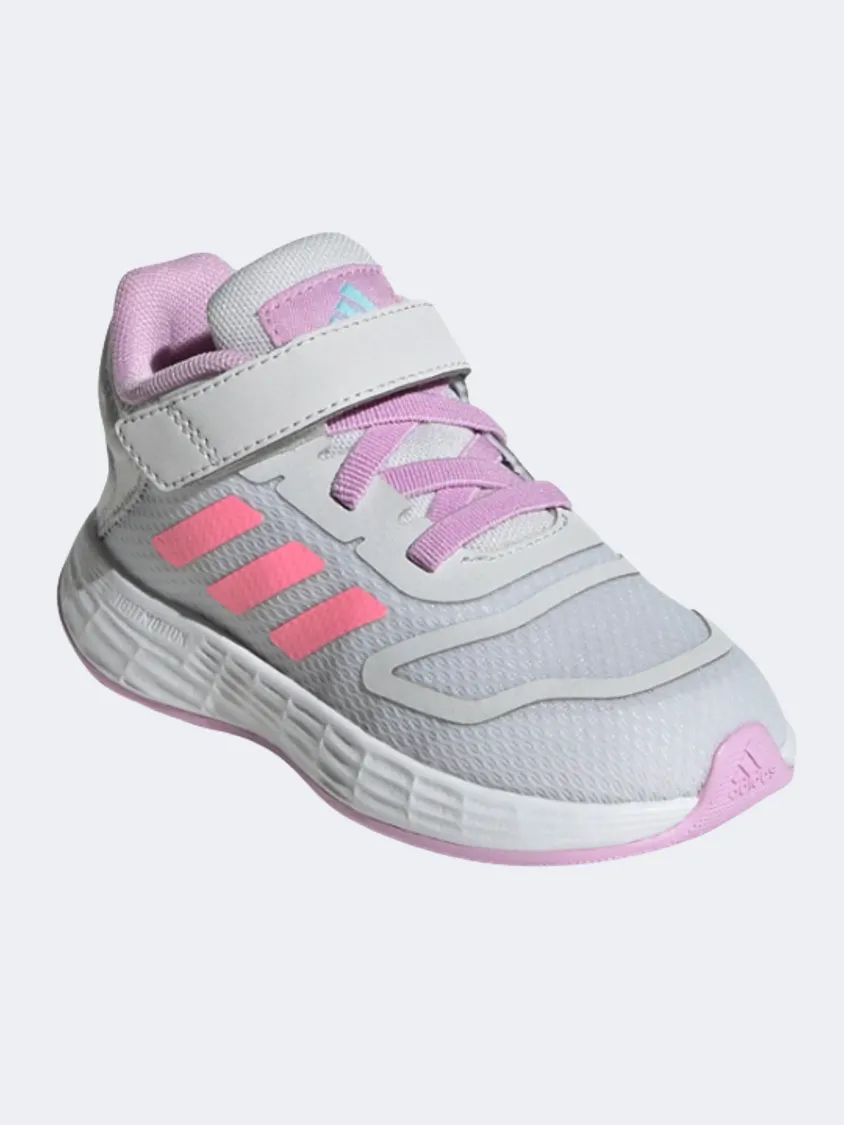 Adidas Duramo 10 Infant-Girls Running Shoes Grey/Pink/Purple