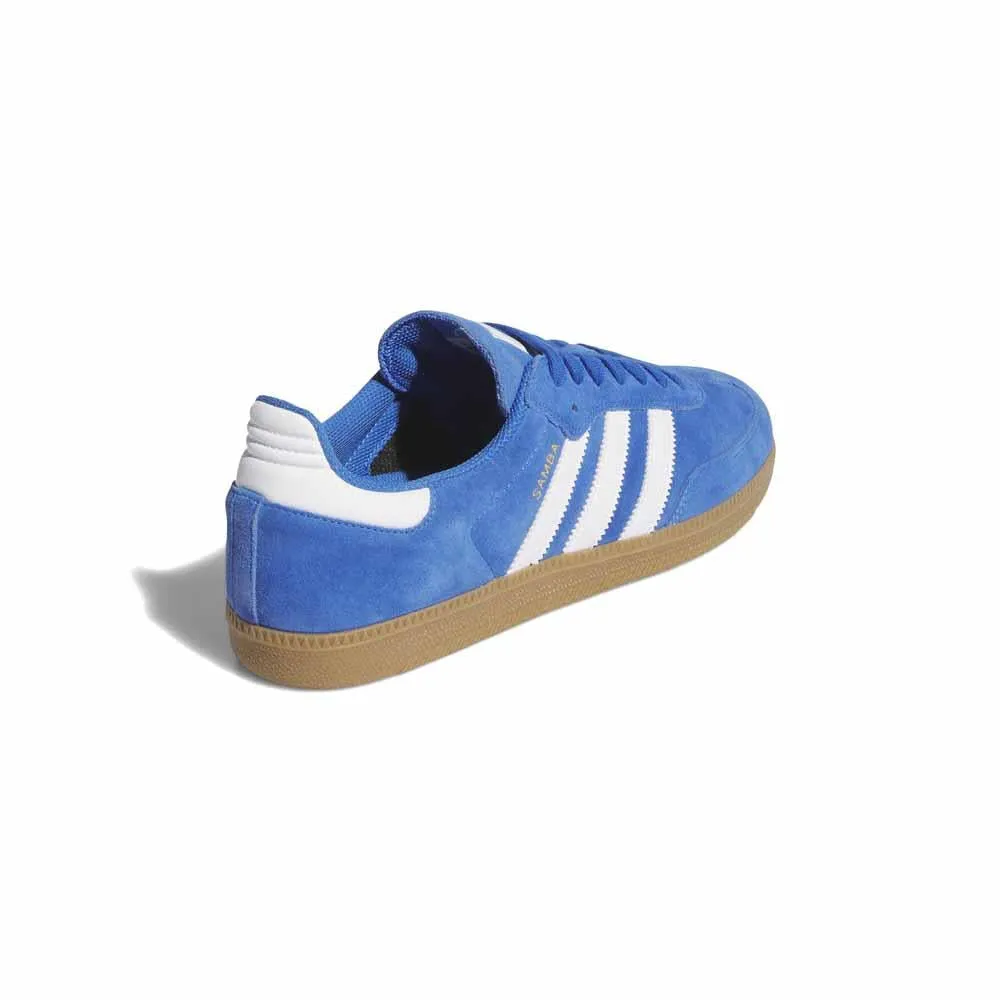 Adidas Skateboarding Samba ADV Bluebird Feather White Gold Metallic Skate Shoes