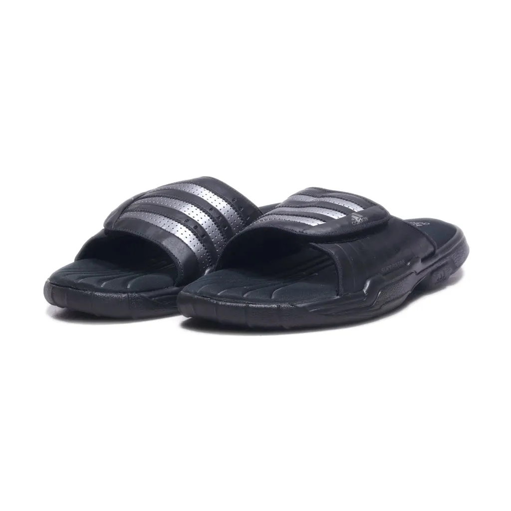 Adidas Superstar Sliders Pu Leather Black Colour For Men