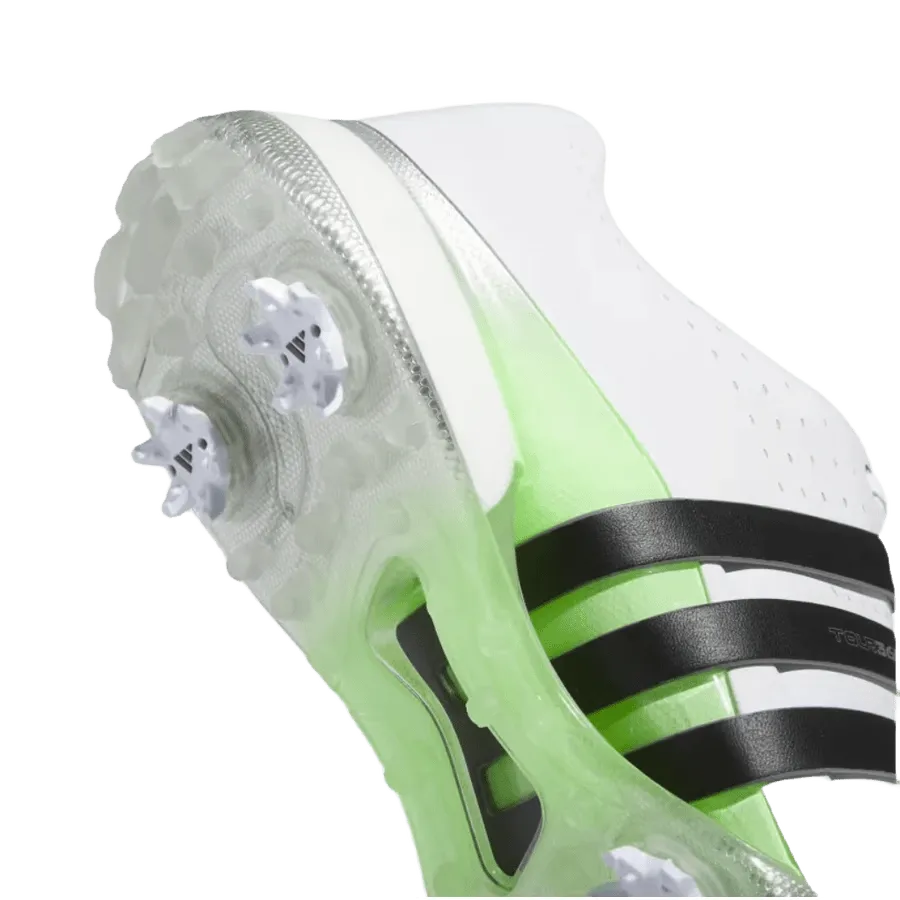 Adidas Tour360 24 Wide Golf Shoes - White/Green