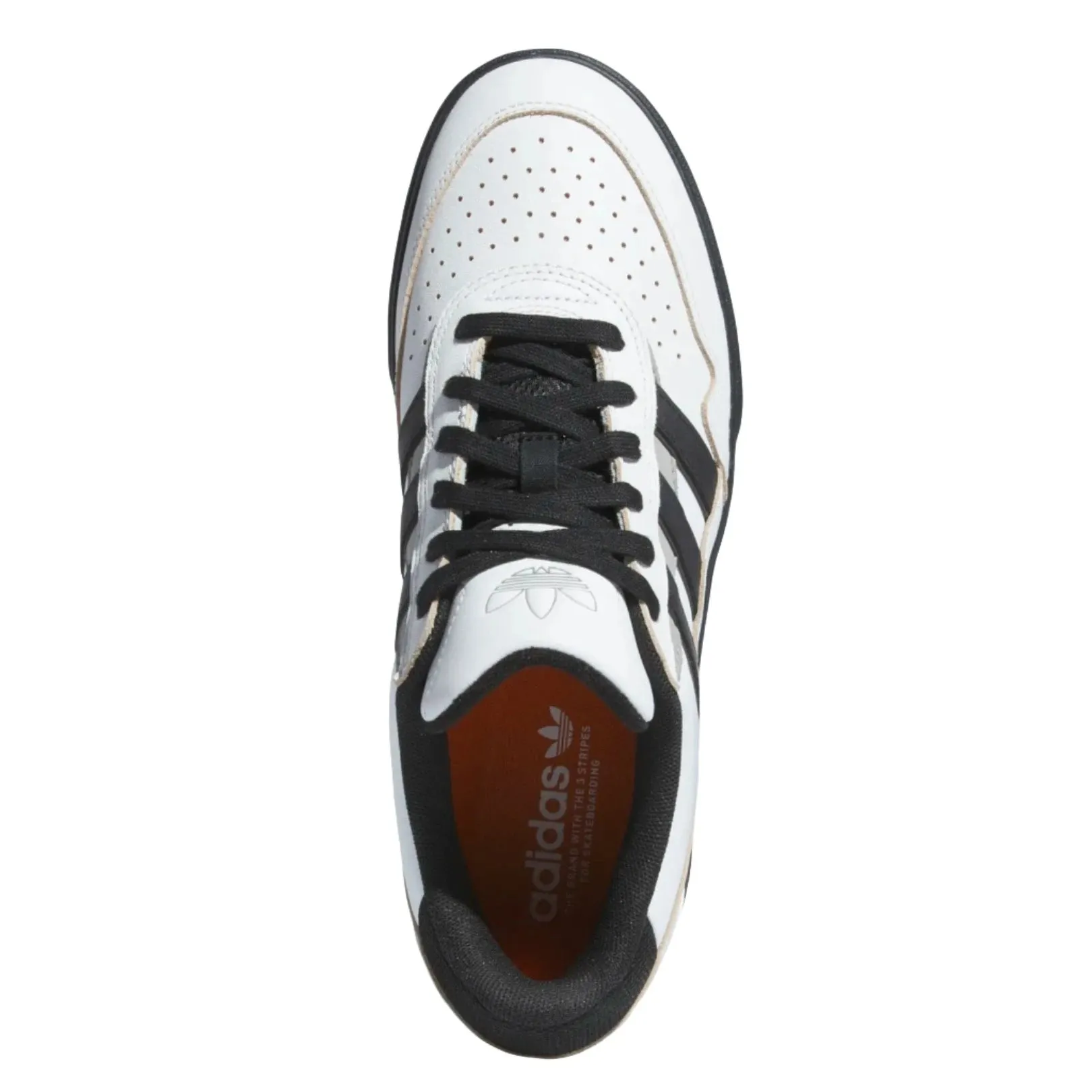 Adidas Tyshawn II Skateboard Shoe - Crystal White/Core Black/Grey