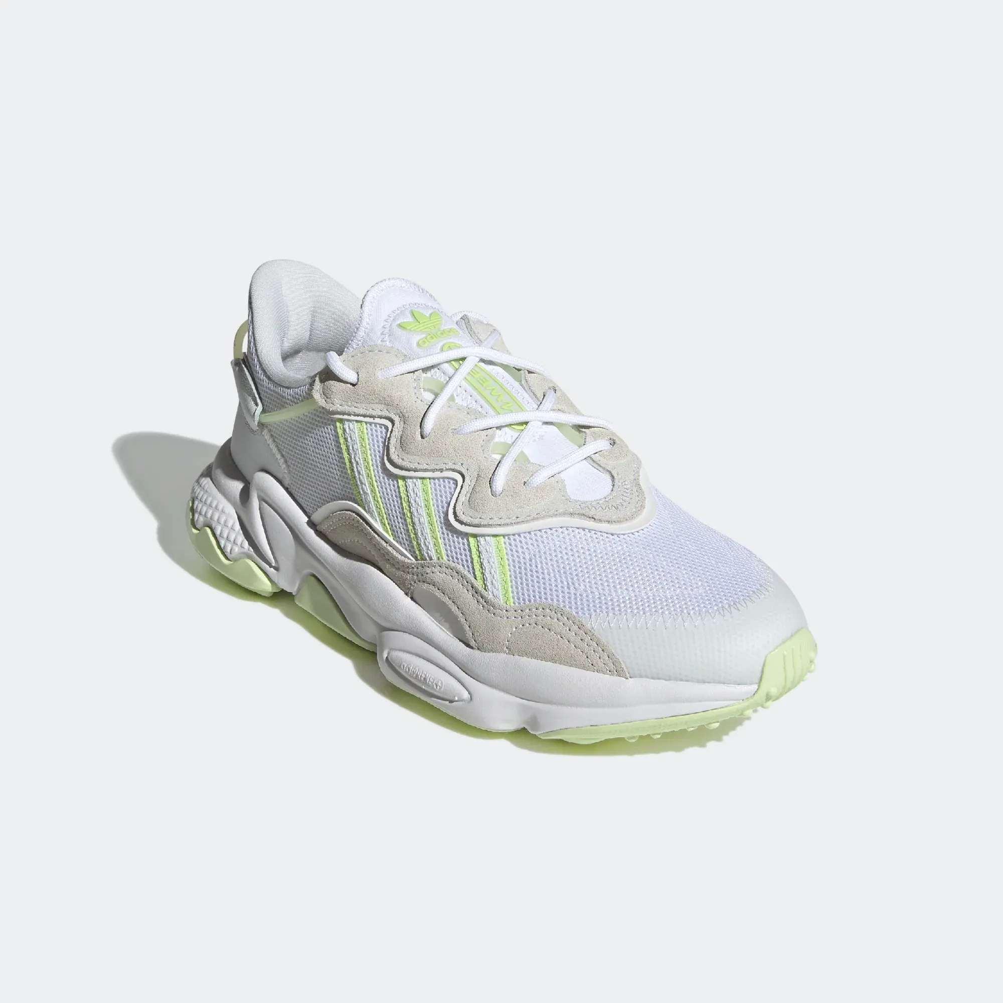 Adidas Women's Ozweego Shoes - Cloud White / Almost Lime / Pulse Lime