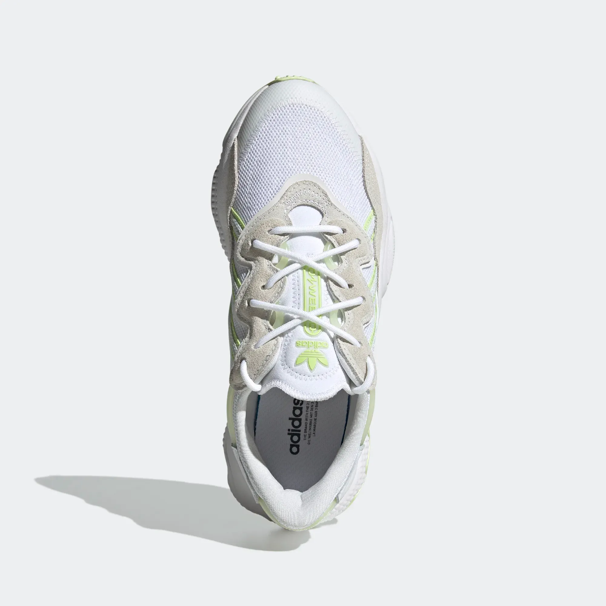 Adidas Women's Ozweego Shoes - Cloud White / Almost Lime / Pulse Lime