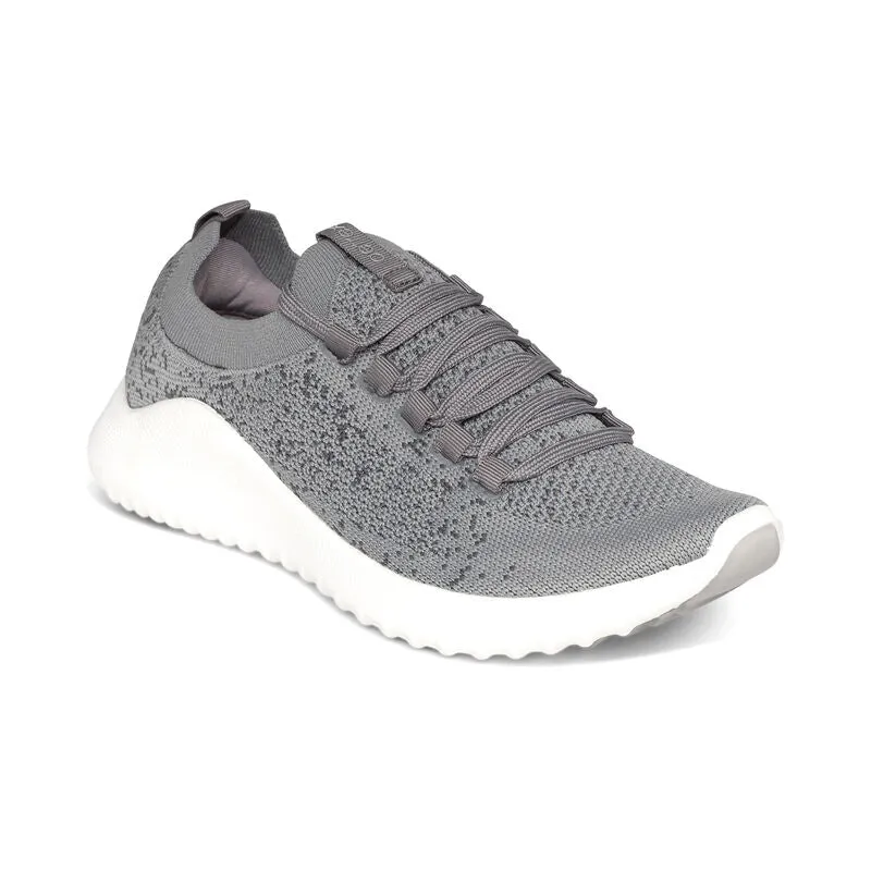 Aetrex Carly Lace Up Grey Sneaker AS106 GREY