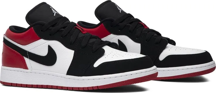 Air Jordan 1 Low GS Black Toe sneakers, white