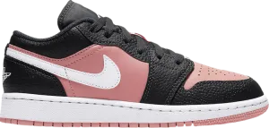 Air Jordan 1 Low GS Pink Quartz sneakers, pink