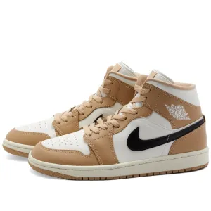 Air Jordan 1 Mid, Brown/Black/White