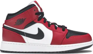 Air Jordan 1 Mid GS Chicago Black Toe, red