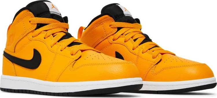 Air Jordan 1 Mid PS University Sneakers, Yellow