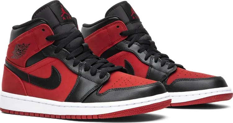 Air Jordan 1 Mid Reverse Banned Black/Red