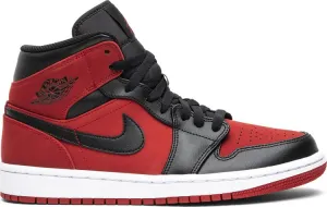 Air Jordan 1 Mid Reverse Banned Black/Red