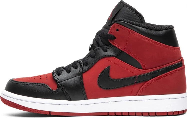 Air Jordan 1 Mid Reverse Banned Black/Red