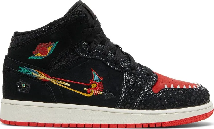 Air Jordan 1 Mid SE GS SiEMPRE Familia sneakers, black