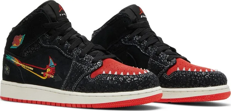 Air Jordan 1 Mid SE GS SiEMPRE Familia sneakers, black