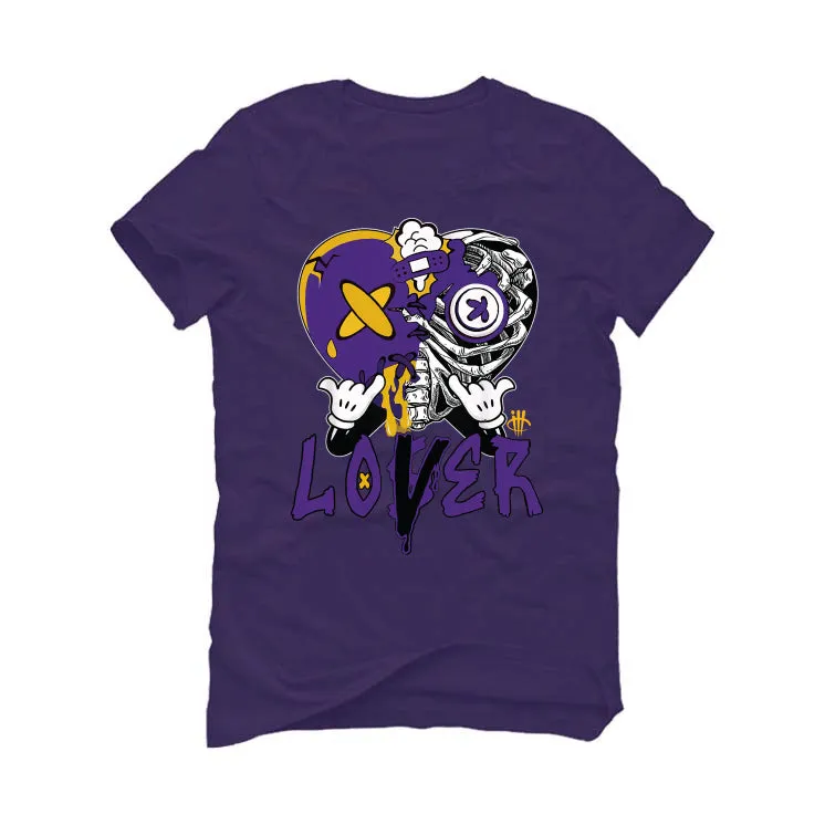 Air Jordan 12 Field Purple - Purple T-Shirt (Lover Heart)