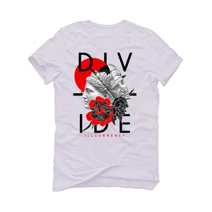 Air Jordan 4 "Red Cement" White T-Shirt (Divide)