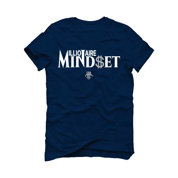 Air Jordan 5 Georgetown Navy Blue T-Shirt (Millionaire Mindset)