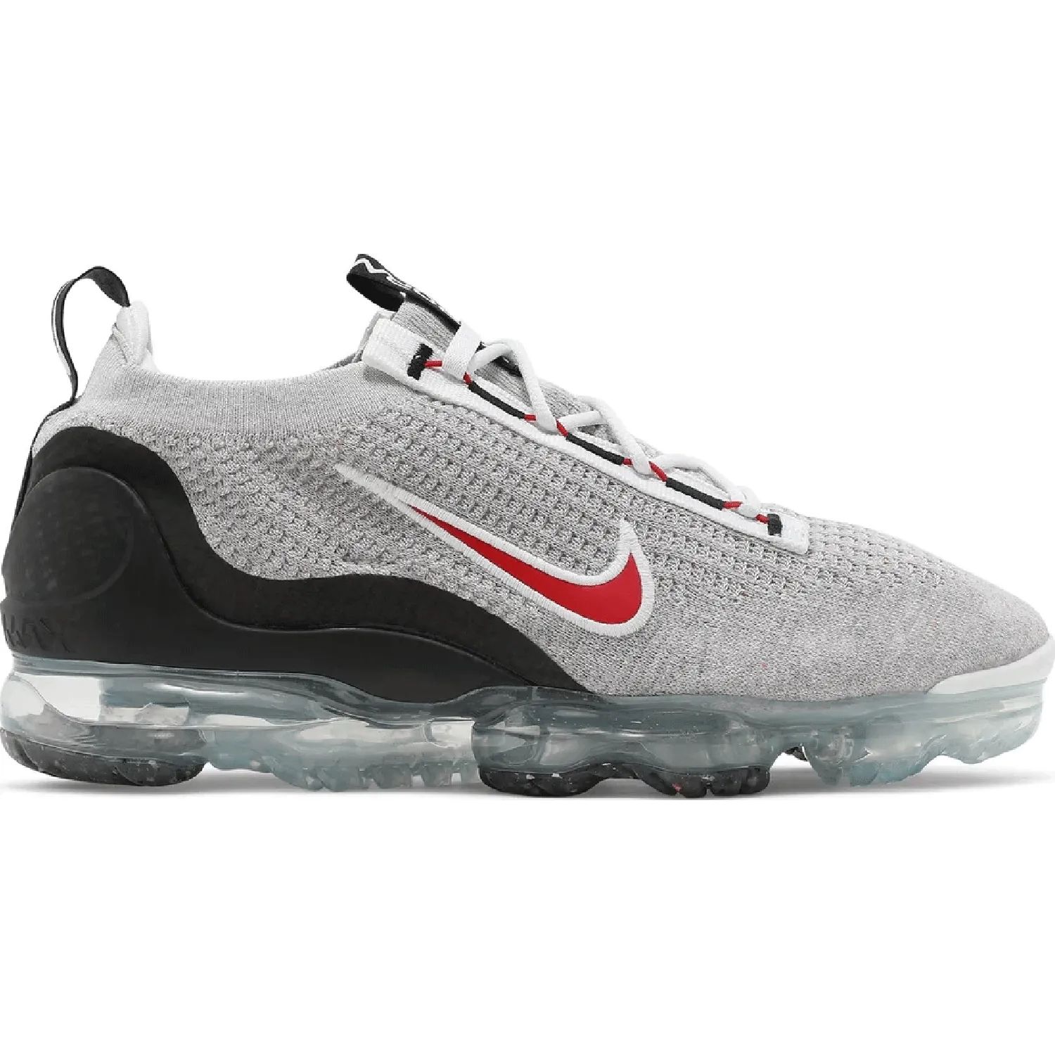 Air VaporMax 2021 Flyknit Light Bone University Red