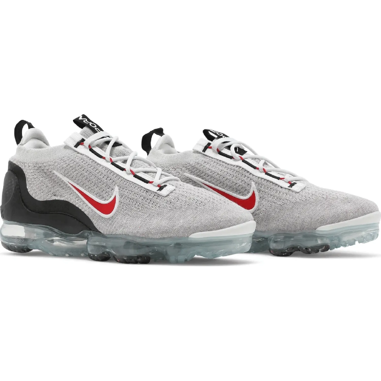 Air VaporMax 2021 Flyknit Light Bone University Red