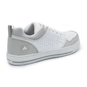 AirWalk Mens Arena White/Grey Leather CT EH Work Shoes