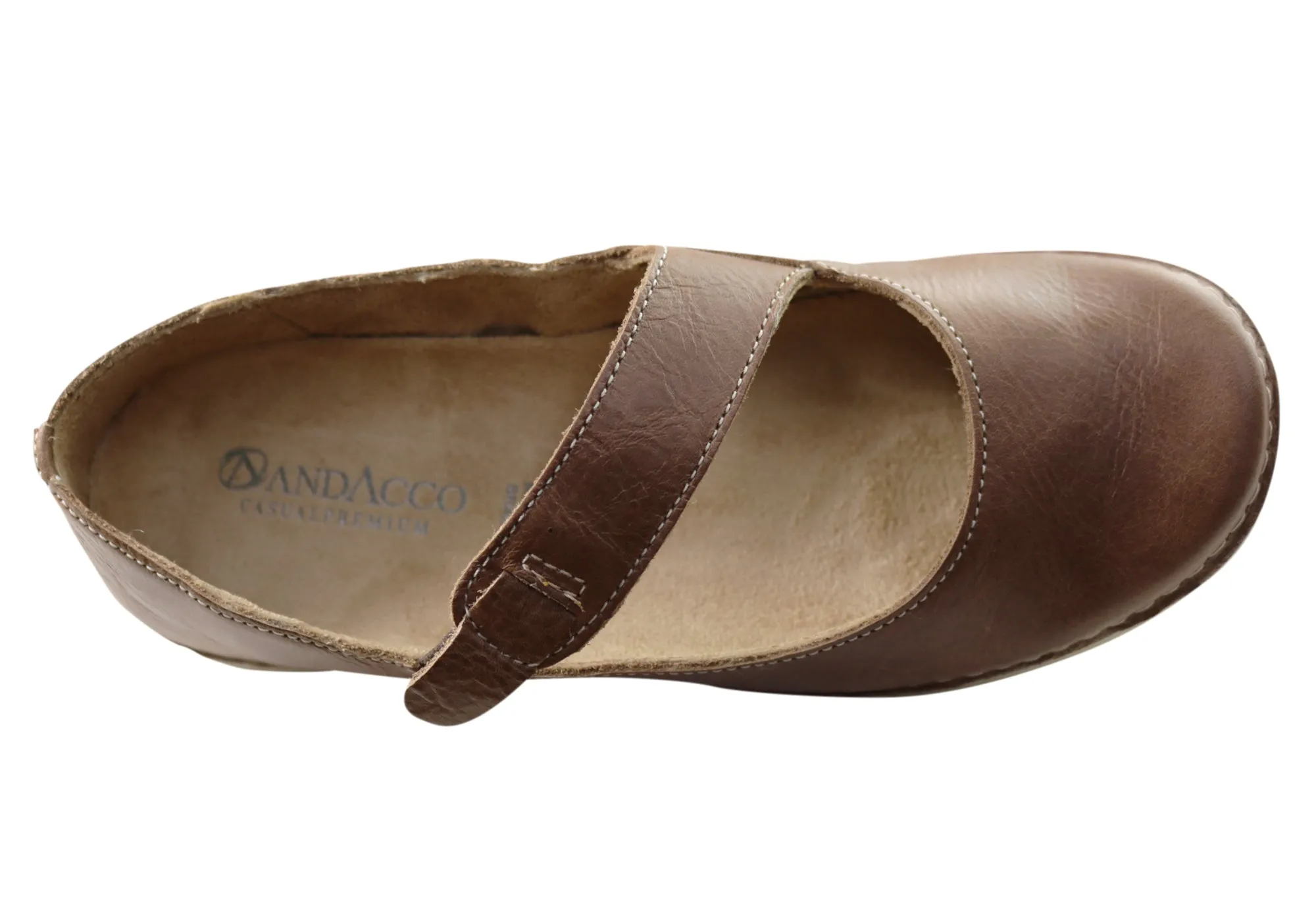 Andacco Oatley Womens Comfortable Leather Shoes Made In Brazil