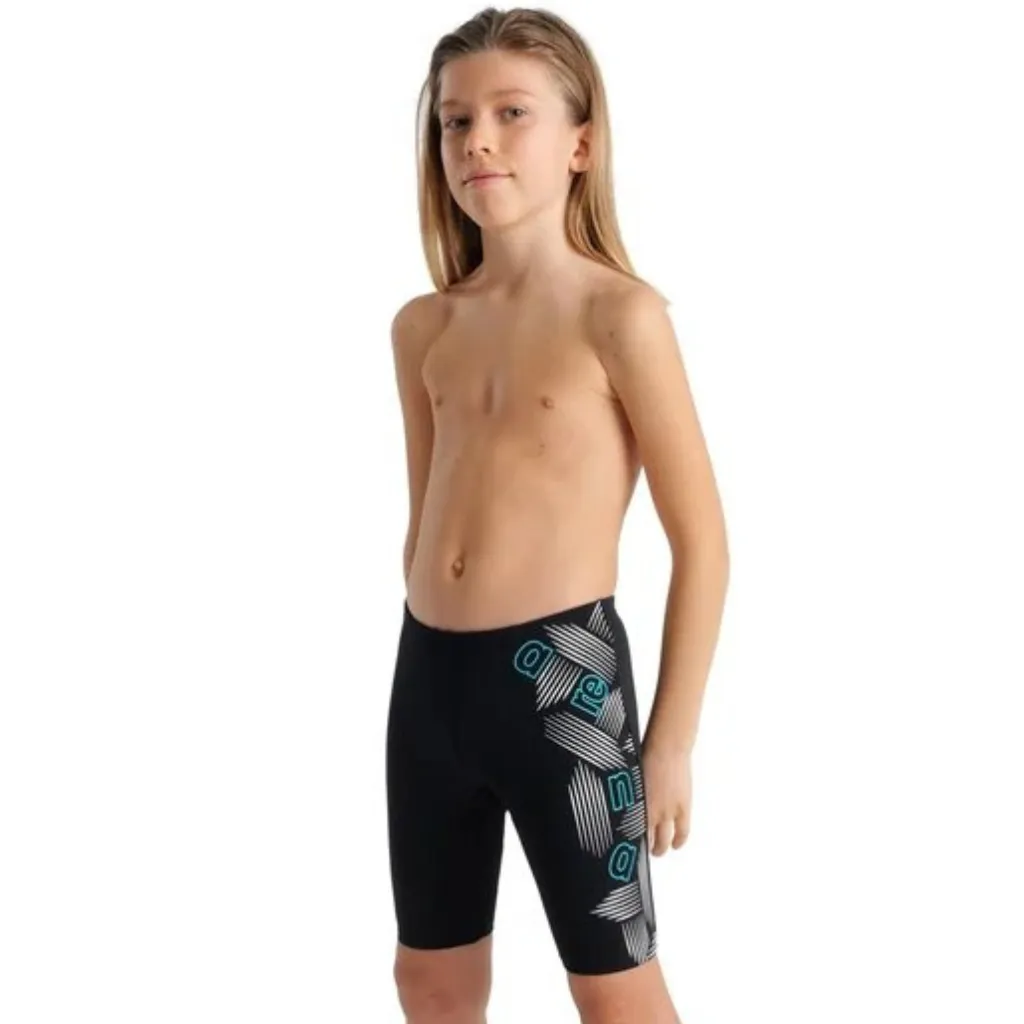 Arena Boy's Swim Jammer - Graphic Black