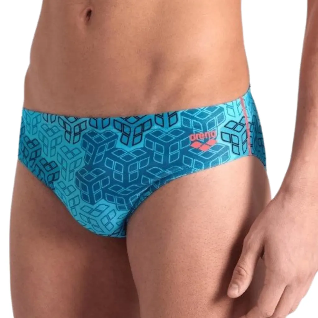 Arena Camo Kikko Brief - Navy/ Multi