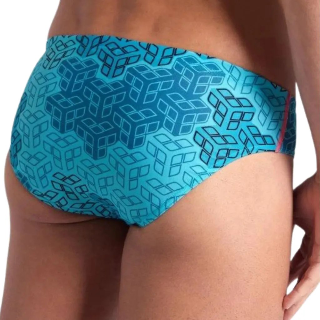 Arena Camo Kikko Brief - Navy/ Multi