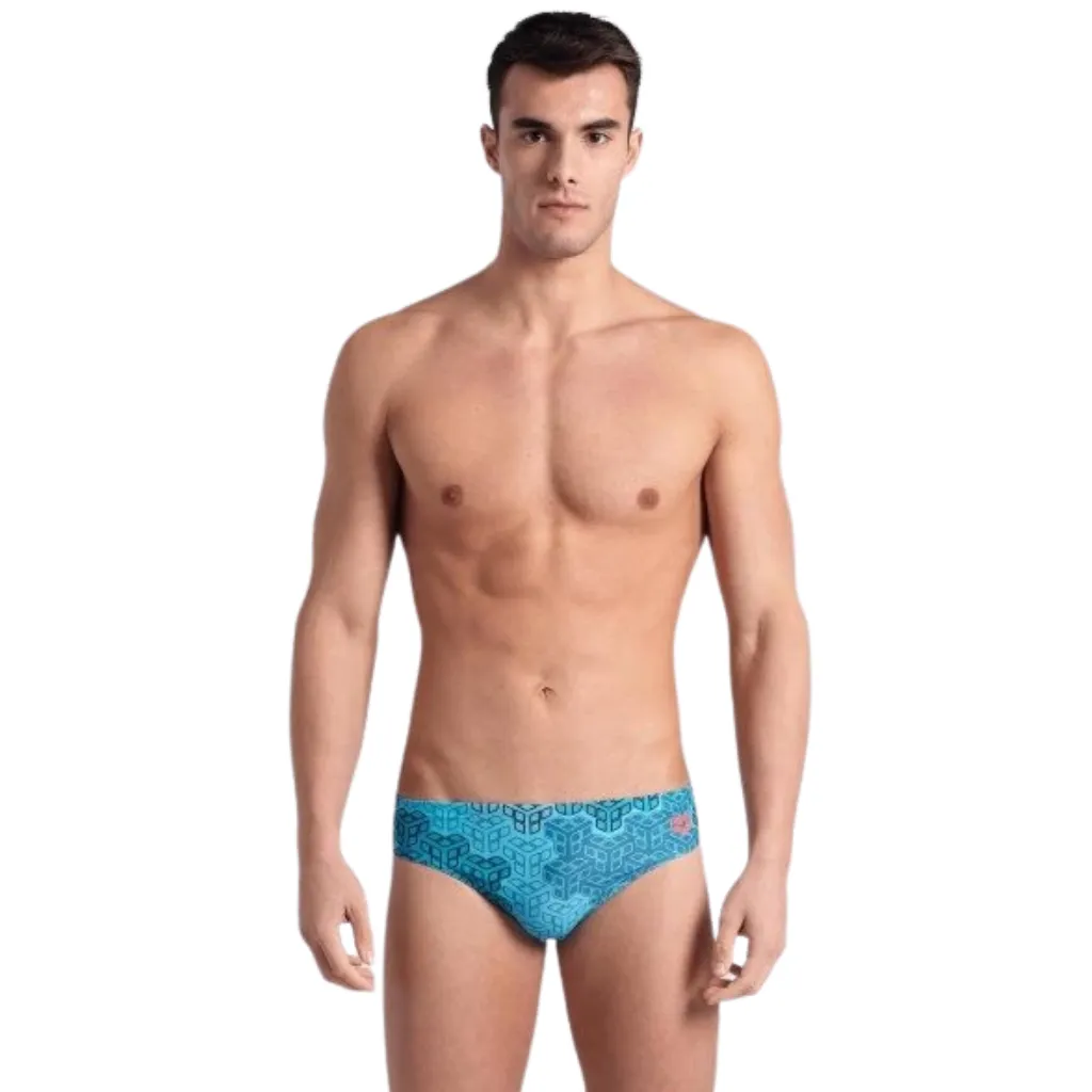 Arena Camo Kikko Brief - Navy/ Multi