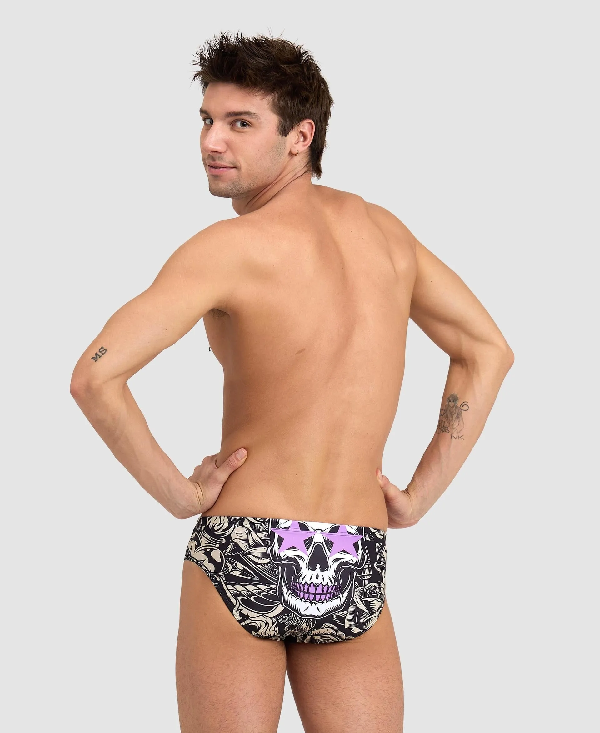 arena Crazy King Skull Swim Brief