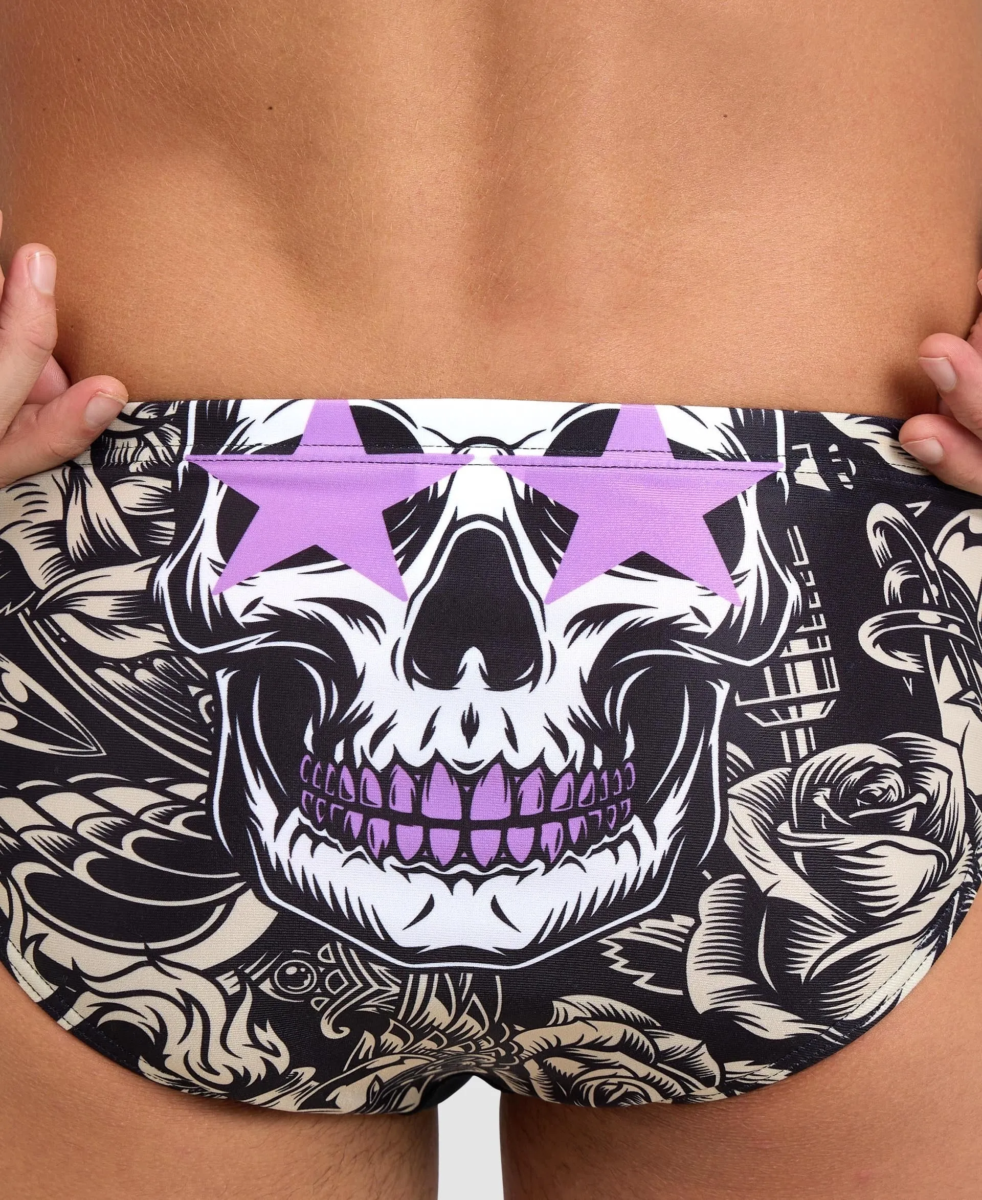 arena Crazy King Skull Swim Brief