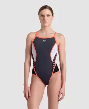 arena Women's Icons Super Fly Back Panel One Piece Swimsuit