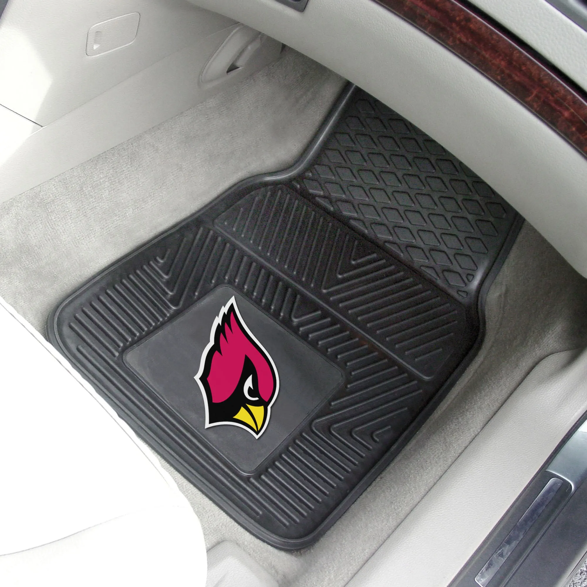 Arizona Cardinals Heavy Duty Car Mat Set - 2 Pieces