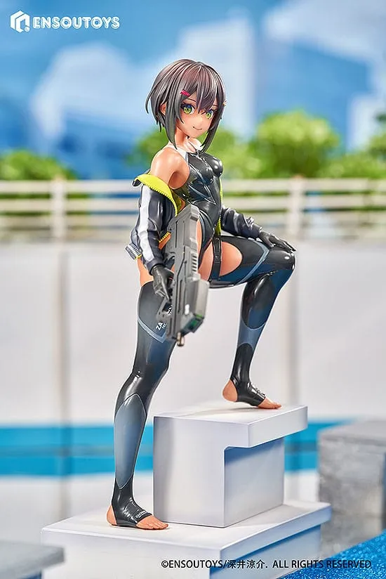 arms note statue 1/7 swim team bucho-chan 22 cm  statues  anime  statue