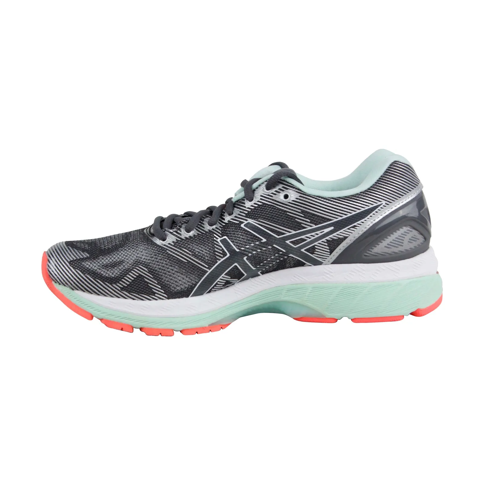 Asics Gel Nimbus 19 T751N-9701 Womens Gray Mesh Low Top Athletic Running Shoes