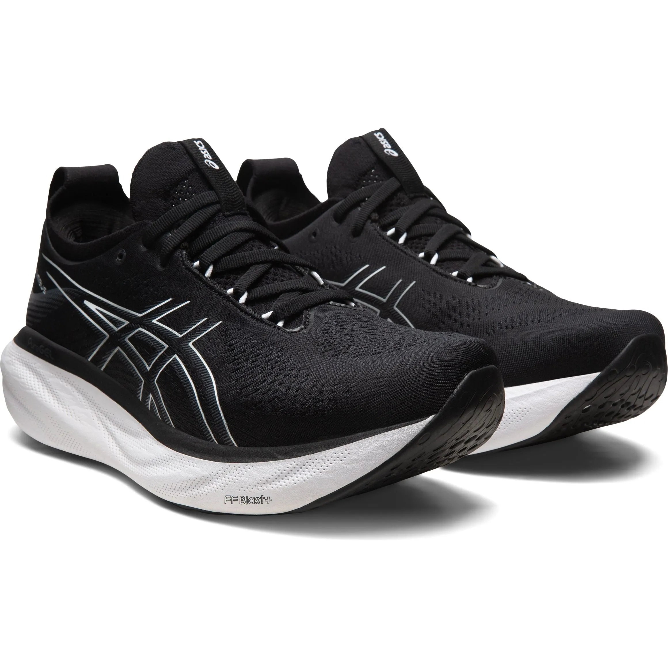 Asics Gel Nimbus 25 WIDE FIT (4E) Mens Running Shoes - Black